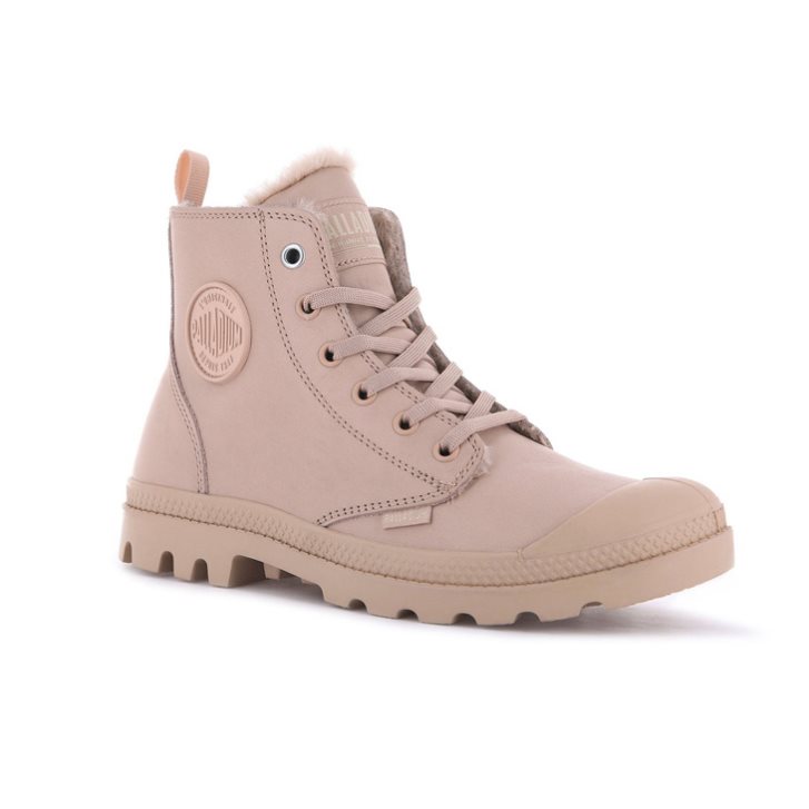 Palladium Pampa Hi Zip Leather S Laarzen Dames Roze | NL 45ATVMD